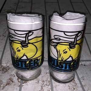 Set 2 Vintage Rustlers Steakhouse Glasses